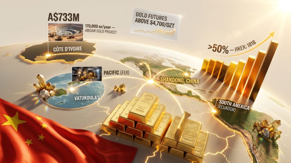 Zhaojin Mining overseas gold assets expansion map