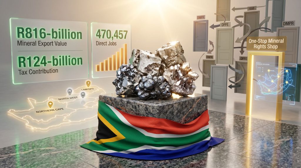 one-stop mineral rights shop in South Africa infographic display