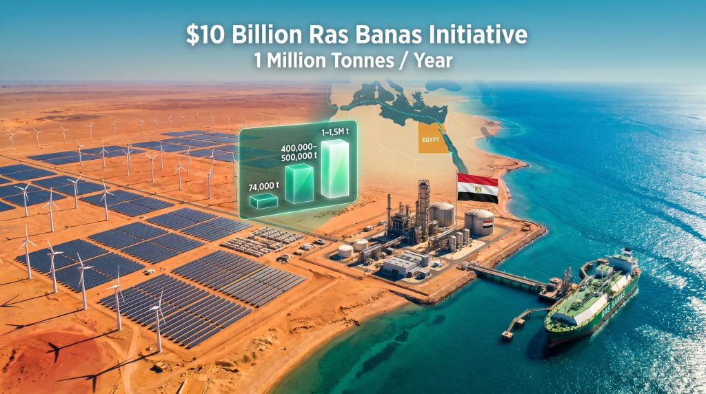 Egypt green ammonia project at Ras Banas
