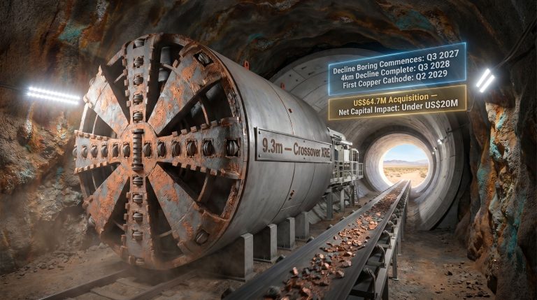 Ivanhoe Electric Robbins TBM Santa Cruz Copper Project tunnel boring machine