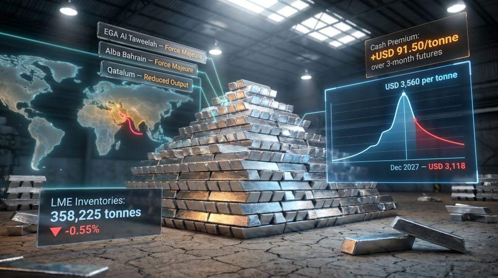LME aluminium supply crisis market infographic