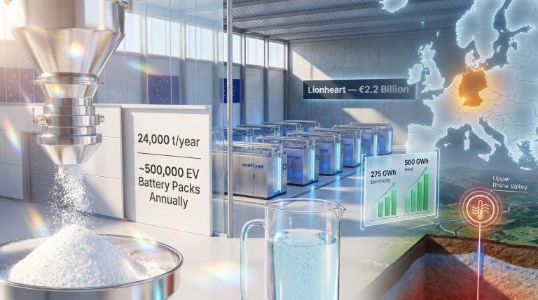 Vulcan Energy Frankfurt lithium refinery infographic visualization