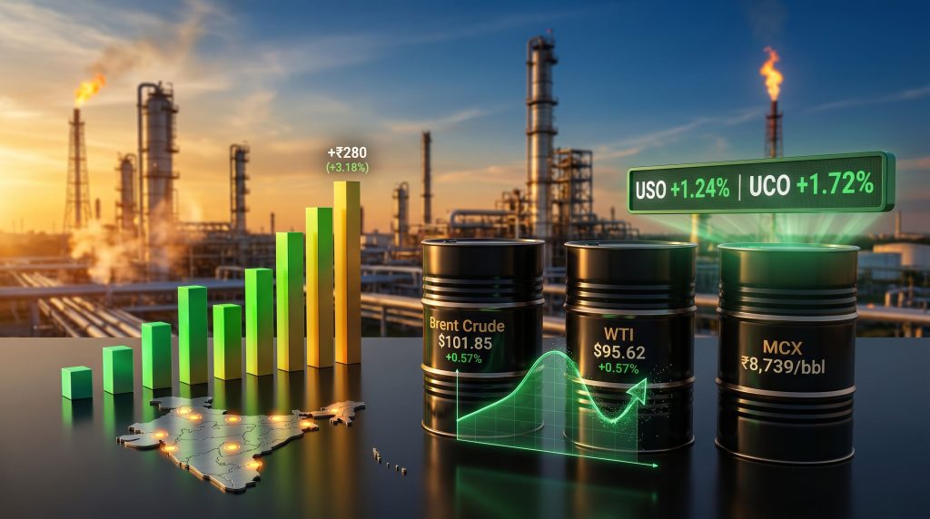 Crude oil futures gain on spot demand prices rise