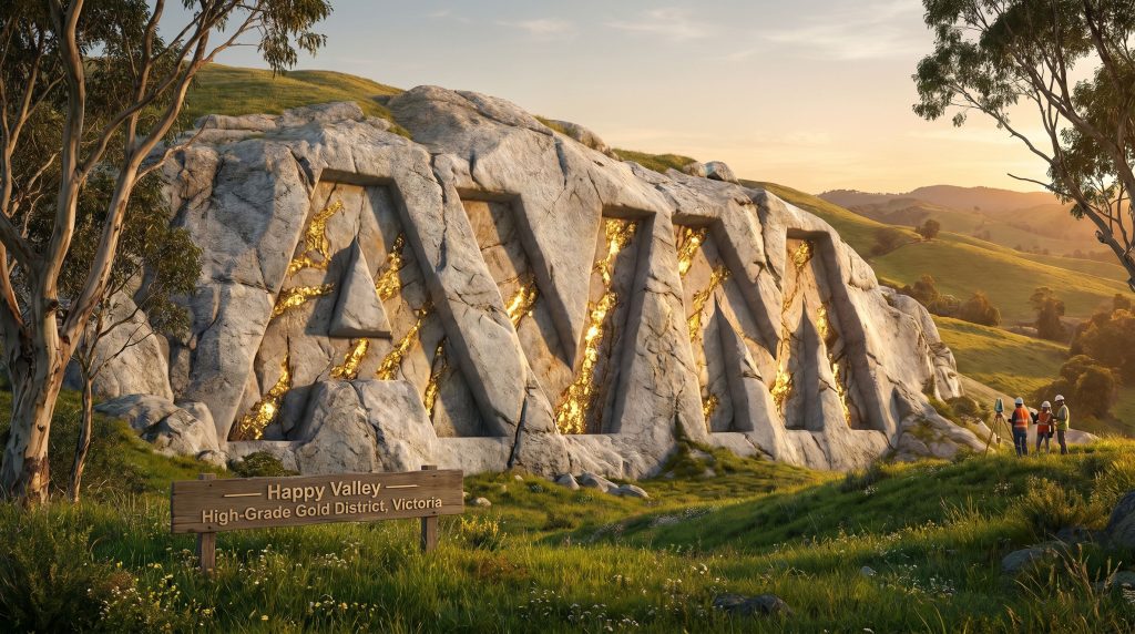 Advance Metals Ltd-AVM-Happy Valley high-grade gold district rock formation