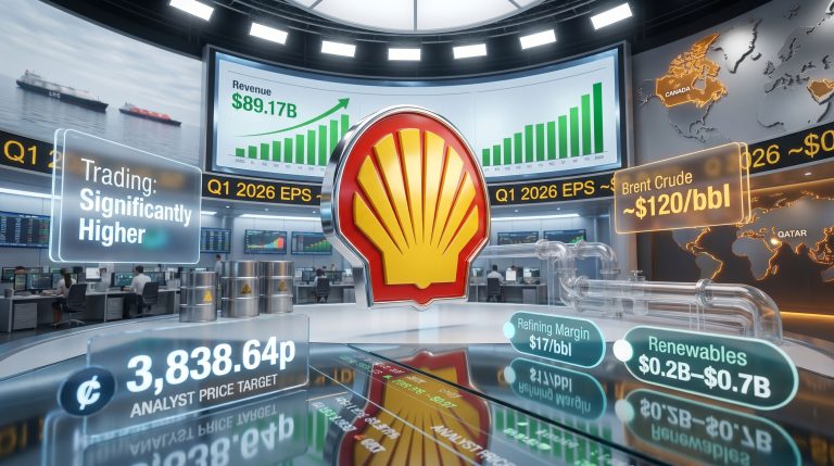 Shell Q1 earnings preview trading floor dashboard