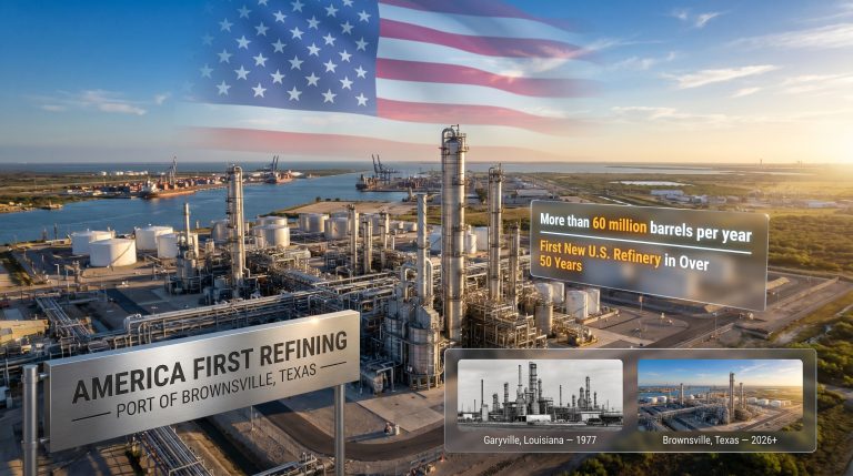 Fluor building the US's first new refinery since 1977 infographic