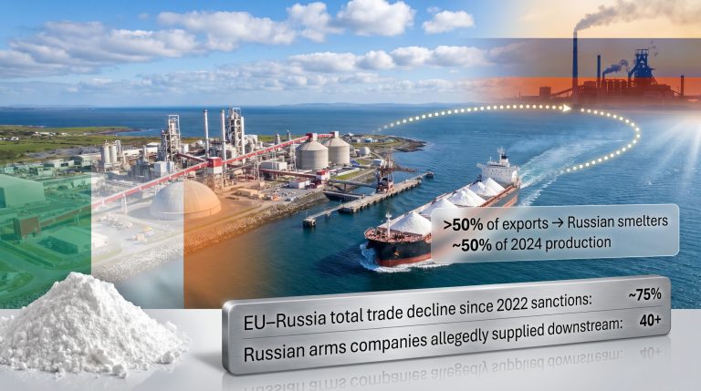 EU alumina exports to Russia sanctions graphic