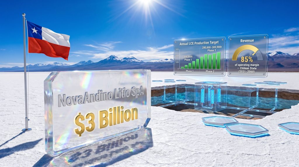 Codelco and SQM lithium project in Chile illustration