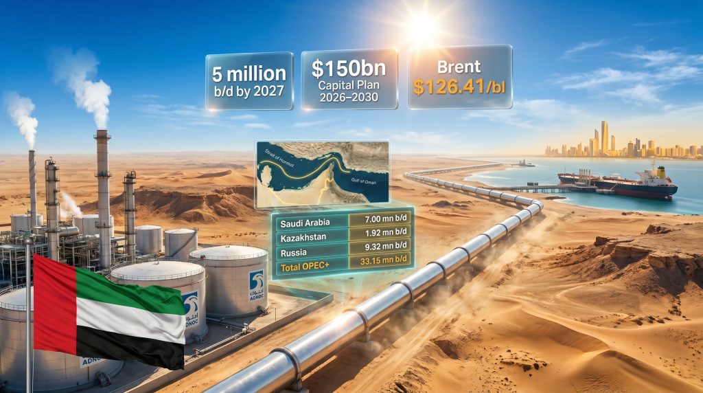 UAE exits Opec+ oil industry graphic