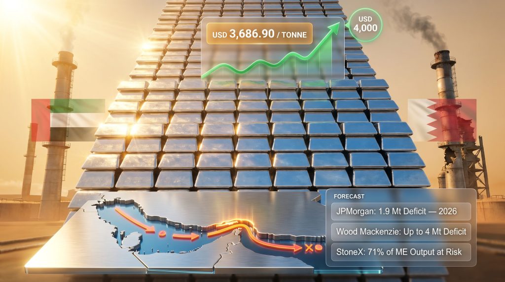 Middle East aluminium supply disruptions driving prices higher