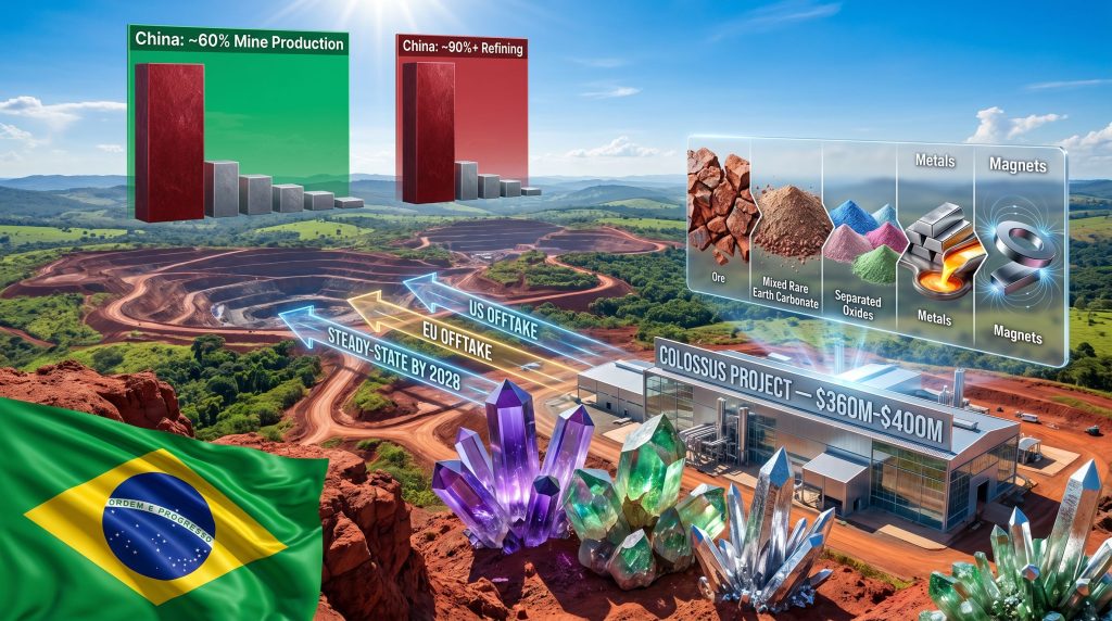 Viridis rare earth sales to US and European buyers not China infographic