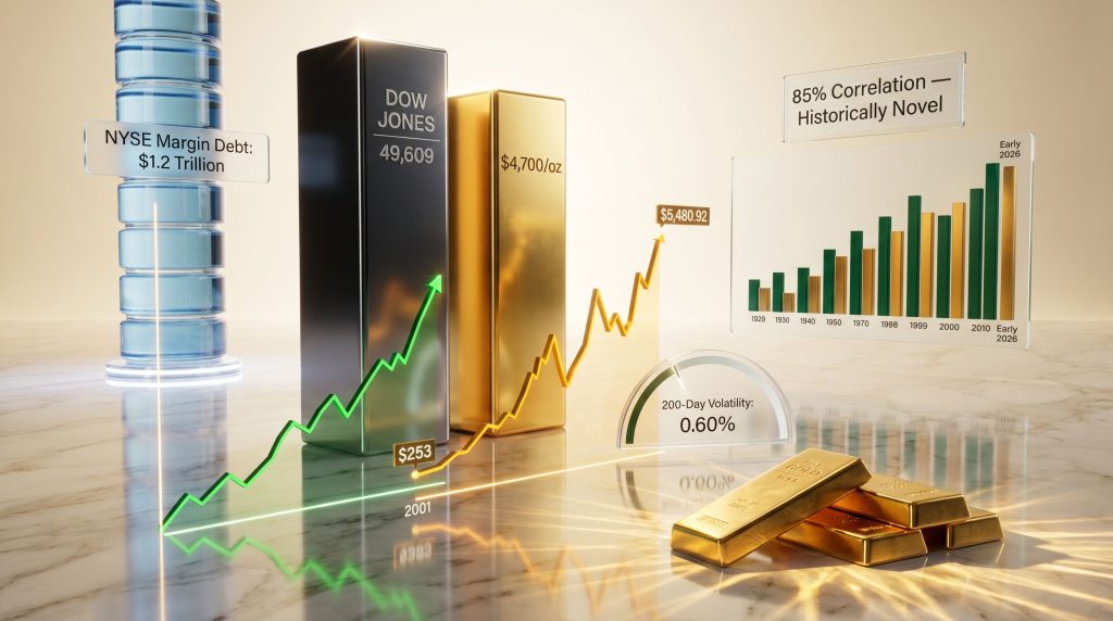 Dow Jones and gold remain bullish trends