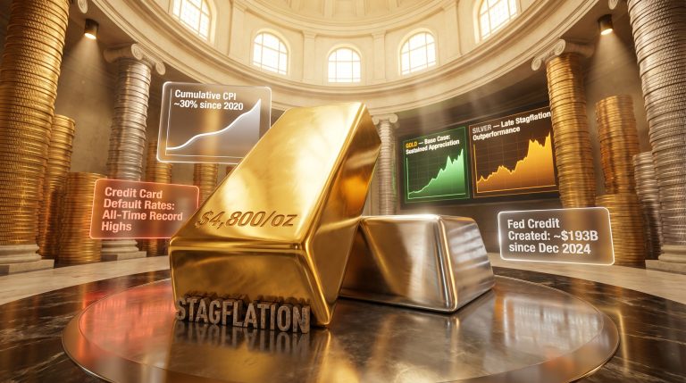 Michael Pento stagflation and gold silver outlook chart