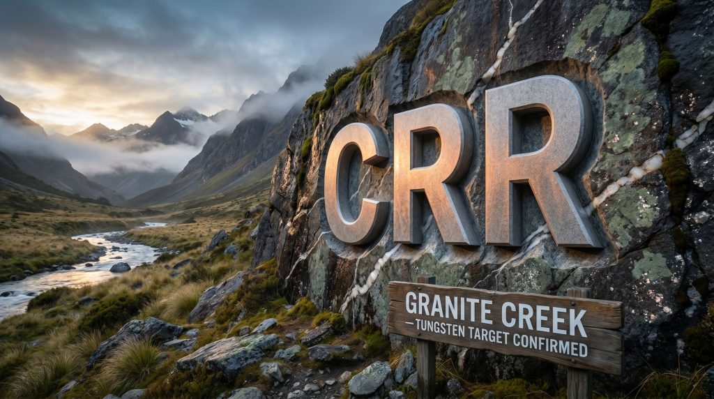 Critical Resources Ltd-CRR-CRR Granite Creek tungsten target confirmed