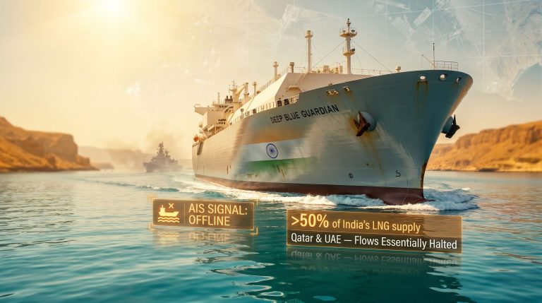LNG tanker exits Strait of Hormuz for India