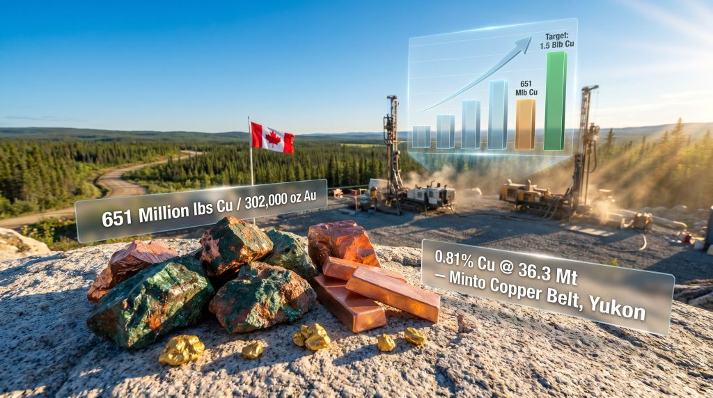 Cascadia Minerals Carmacks copper project drilling site