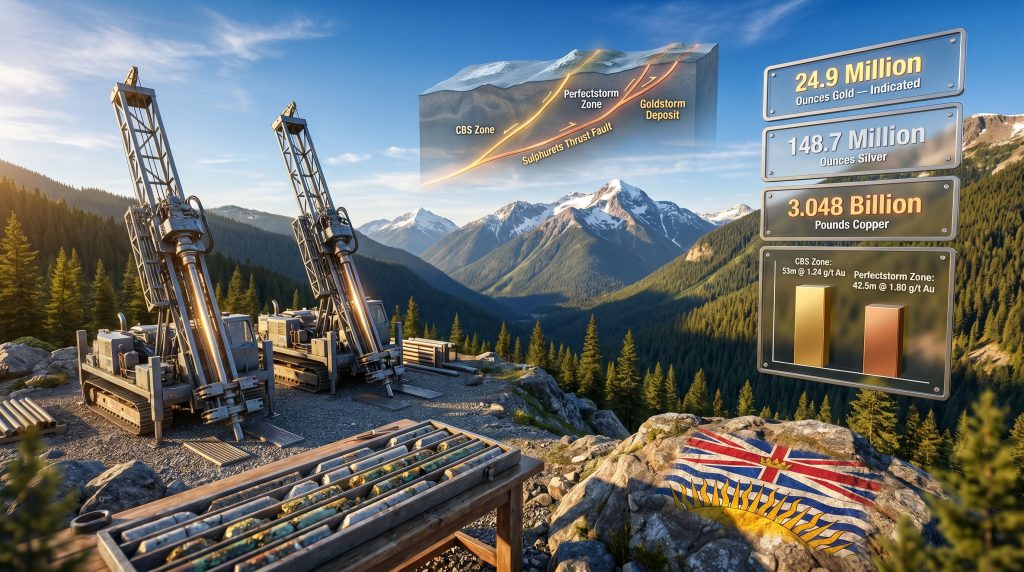 Tudor Gold Treaty Creek drill program infographic