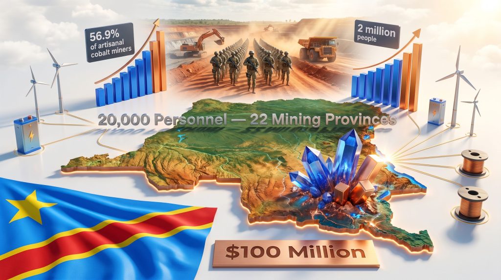 DRC paramilitary force to secure mines infographic