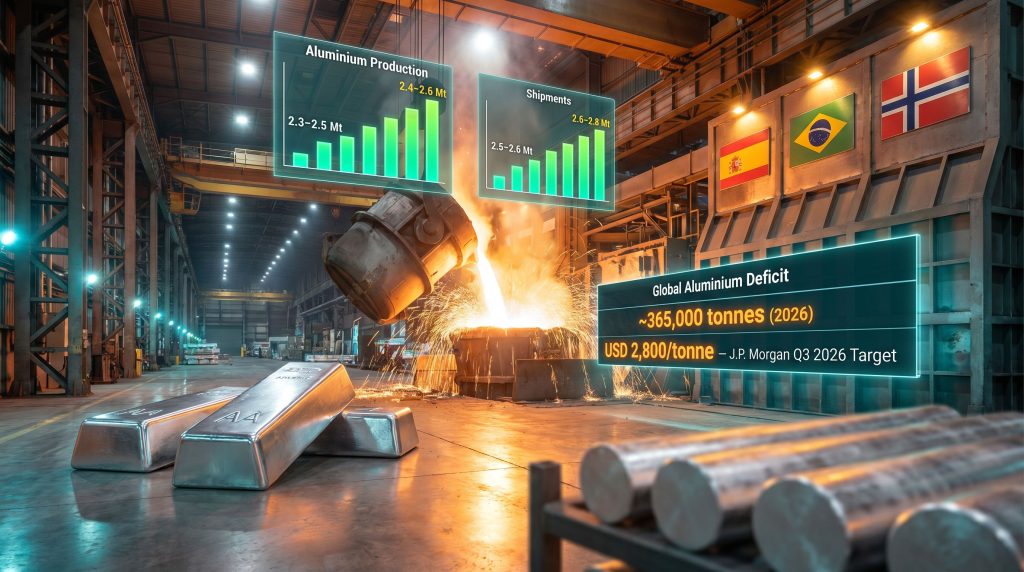 Alcoa aluminium production forecast in smelter