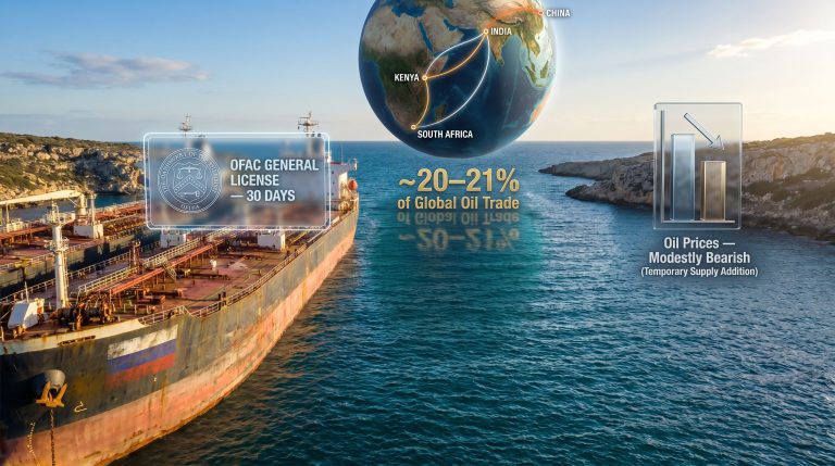 U.S. stranded Russian oil cargoes license tanker graphic