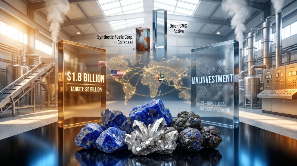 minerals consortium malinvestment in rare earth refining