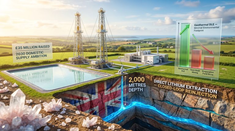 Cornish Lithium Cross Lanes geothermal lithium project illustration