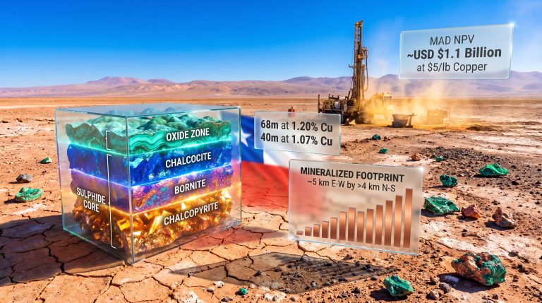 MaraMamba Copper Pampa Medina discovery drilling graphic