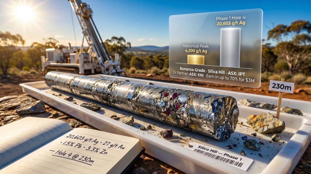 Impact Minerals Silica Hill discovery drill core results