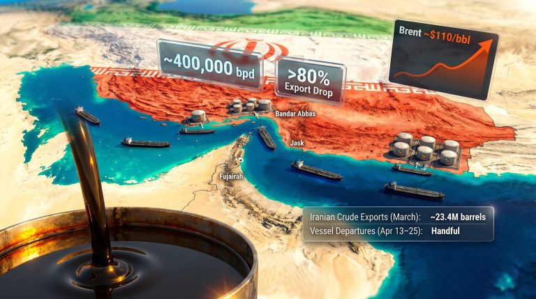 Iran cuts oil output as exports collapse map infographic