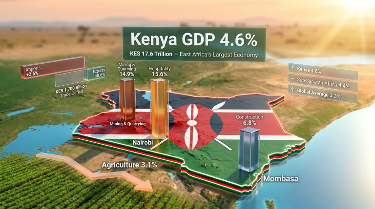 Kenya economic growth slows in 2025 infographic