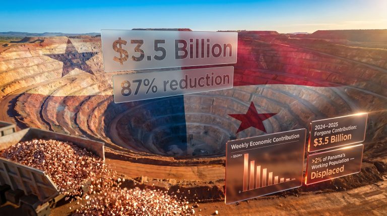 First Quantum Panama contribution falls 87% after copper mine shutdown infographic