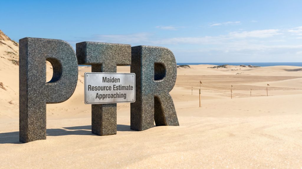 PTR Minerals Ltd-PTR-PTR maiden resource estimate approaching desert scene
