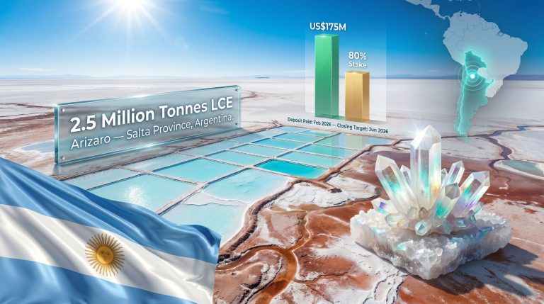 China Union Holdings Arizaro lithium project infographic Argentina
