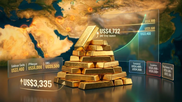 gold price forecast amid Middle East conflict chart