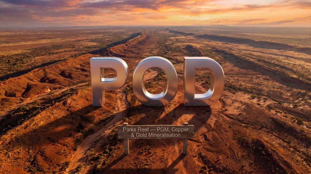 Podium Minerals Ltd-POD-POD over Parks Reef mineral landscape