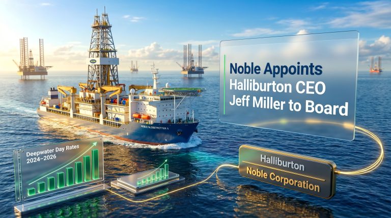 Noble appoints Halliburton CEO Jeff Miller to board illustration