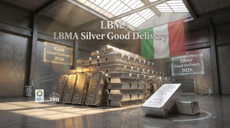 Italpreziosi LBMA Silver Good Delivery accreditation graphic