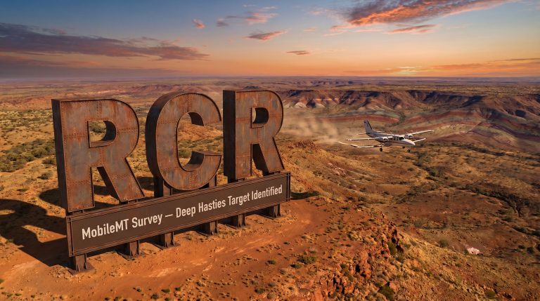 Rincon Resources Ltd-RCR-RCR MobileMT survey over desert landscape
