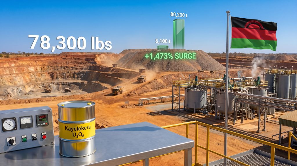 Lotus Resources Kayelekera production ramp-up graphic