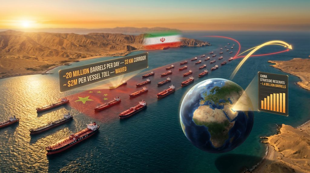 Chinese tankers in the Strait of Hormuz infographic