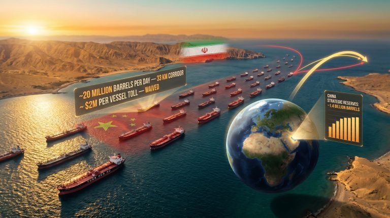 Chinese tankers in the Strait of Hormuz infographic