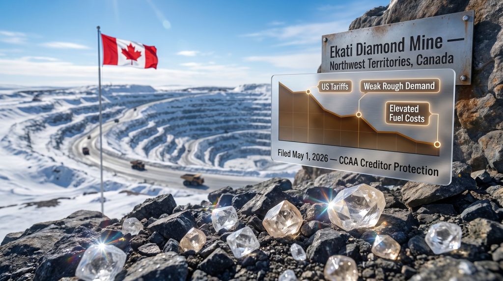 Arctic Canadian Diamond Company insolvency protection mine scene