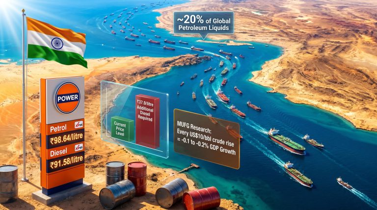 India fuel price hike due to Strait of Hormuz crisis infographic