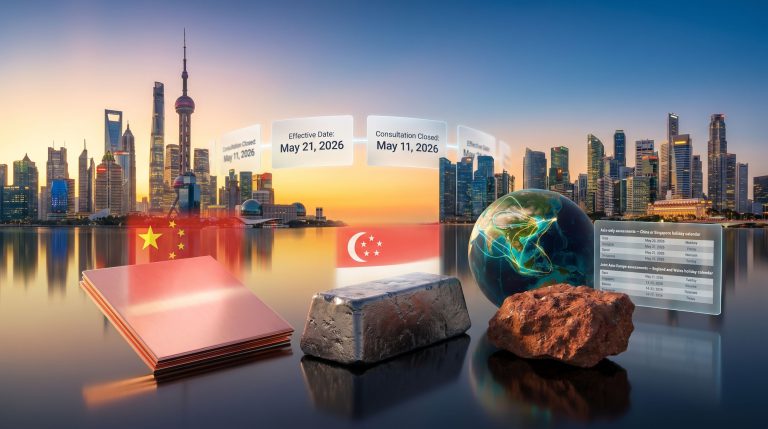 Fastmarkets Asian base metals publication times and holiday pricing schedule Asia metals graphic