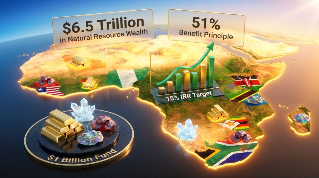 Africans for Africa Responsible Resource Investment map infographic