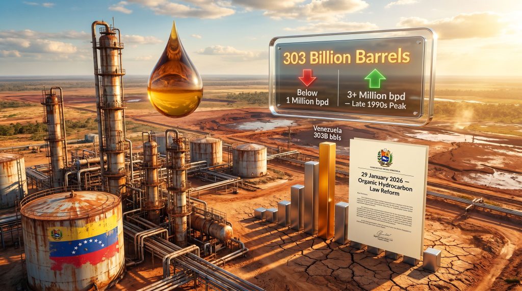 Venezuela oil investment uncertainty at refinery site