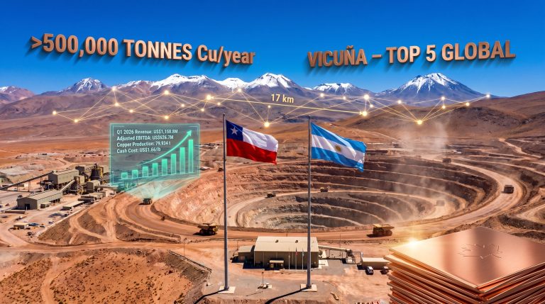 Lundin Mining en Caserones y Vicuña minería de cobre