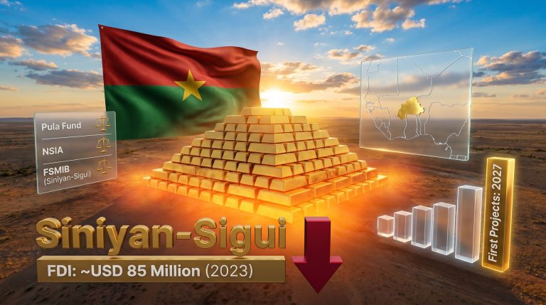 Burkina Faso sovereign mining investment fund graphic