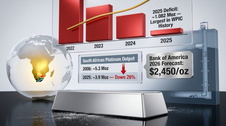 platinum deficit and South African supply decline chart