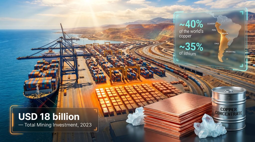 Mining logistics projects in Latin America ports